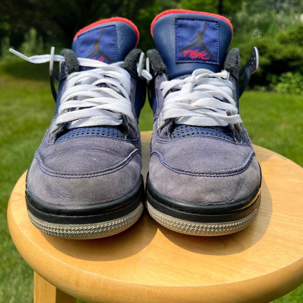 Size 10.5 - Nike Air Jordan 4 Retro Winter Loyal Blue Men's Shoes - Ships Now - Picture 4 of 10